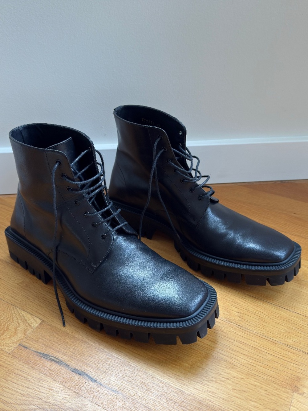 Balenciaga Leather Lace-up Boots